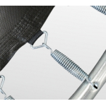 Батут премиум ARLAND 14FT с внутренней страховочной сеткой и лестницей (Dark green)